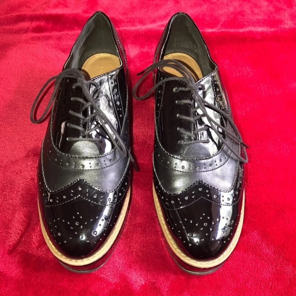 ASOS Macaroon patent leather flatforms